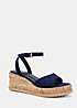 Novo Bali Mid Wedge Two Part Sandals | Grattan