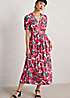 Seasalt Cornwall Pink Birch Leaf Midaxi Tea Dress | Grattan