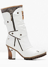 white mustang boots